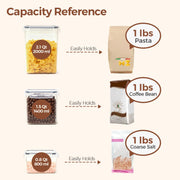 ComSaf Airtight Plastic Food Storage Container for Pantry