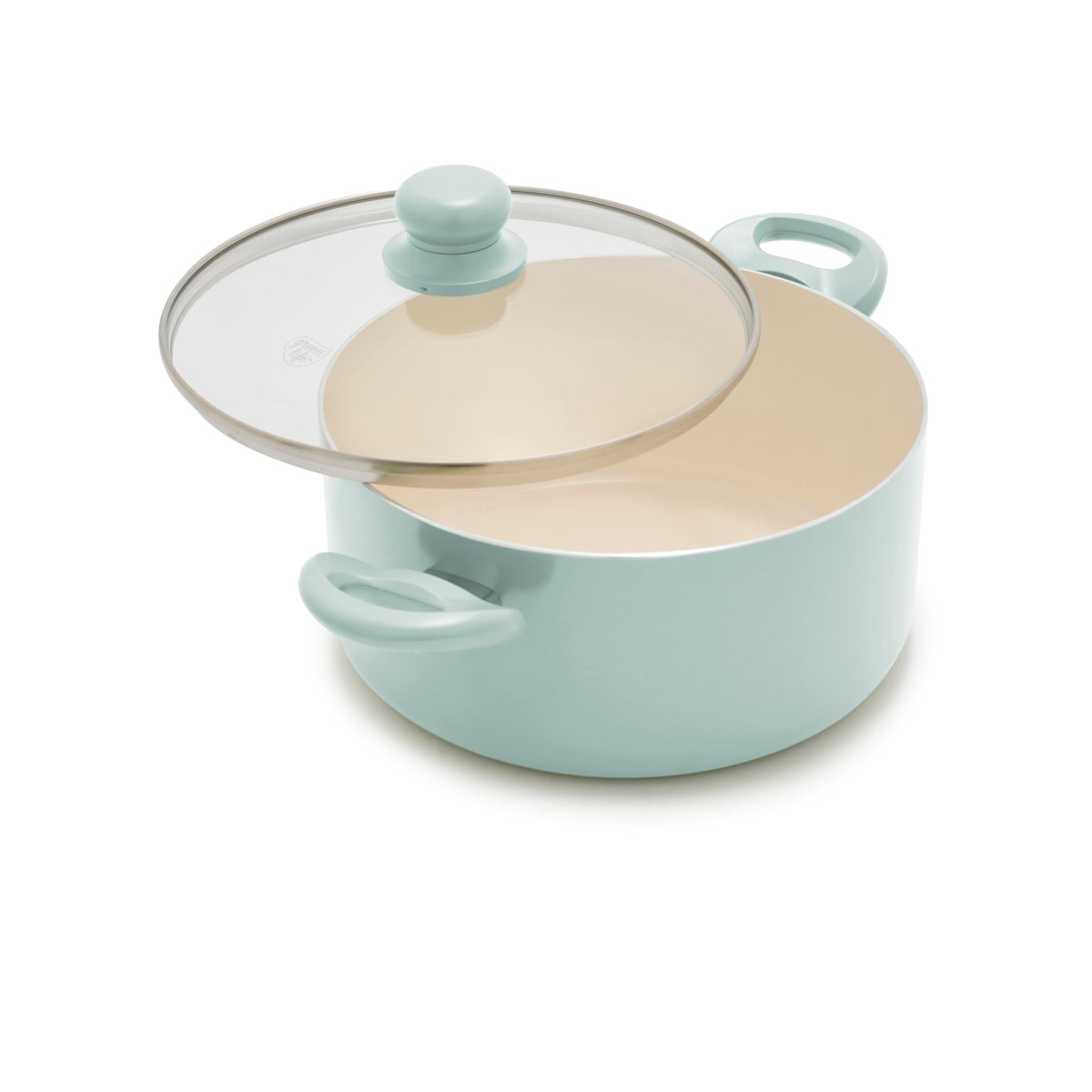 GreenLife 6-Qt Ceramic Nonstick Stockpot with Straining Lid