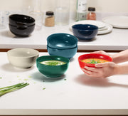 KooK Deep Porcelain Soup & Cereal Bowls for Everyday Dining