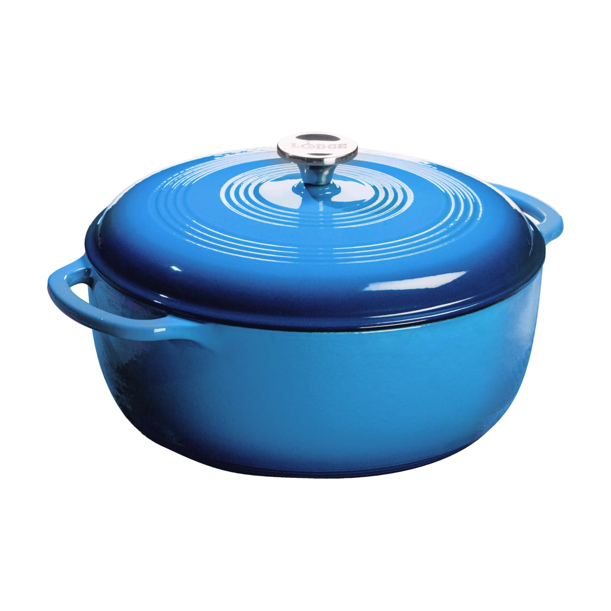 Lodge 7.5-Quart Enameled Cast Iron Dutch Oven with Lid