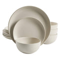 Gibson Home 12-Piece Plates & Bowls Dinnerware Set for 4