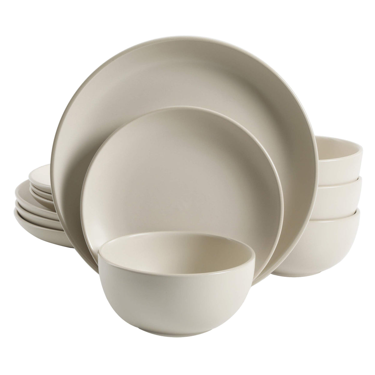 Gibson Home 12-Piece Plates & Bowls Dinnerware Set for 4