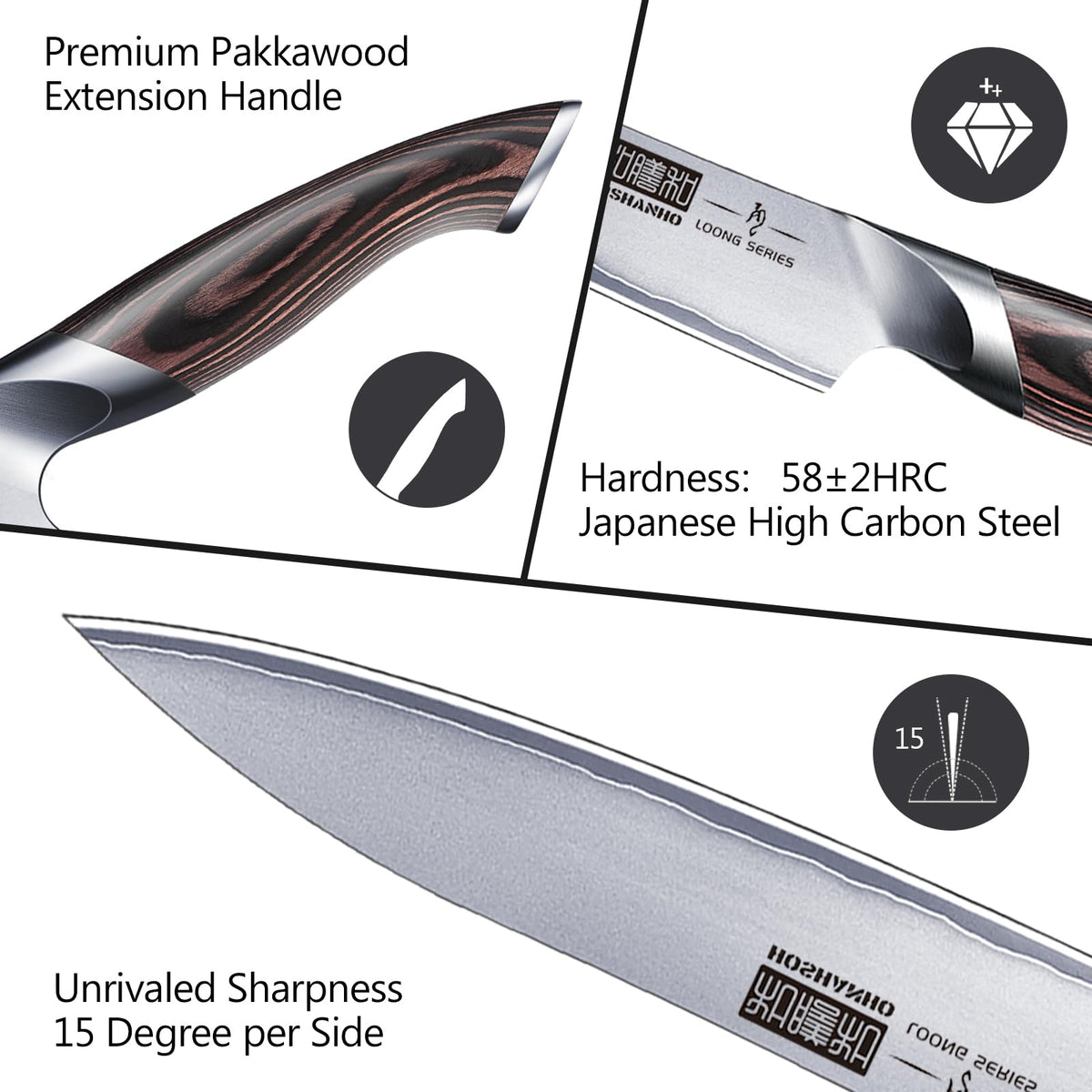 HOSHANHO 6-Inch Japanese Utility Kitchen Knife
