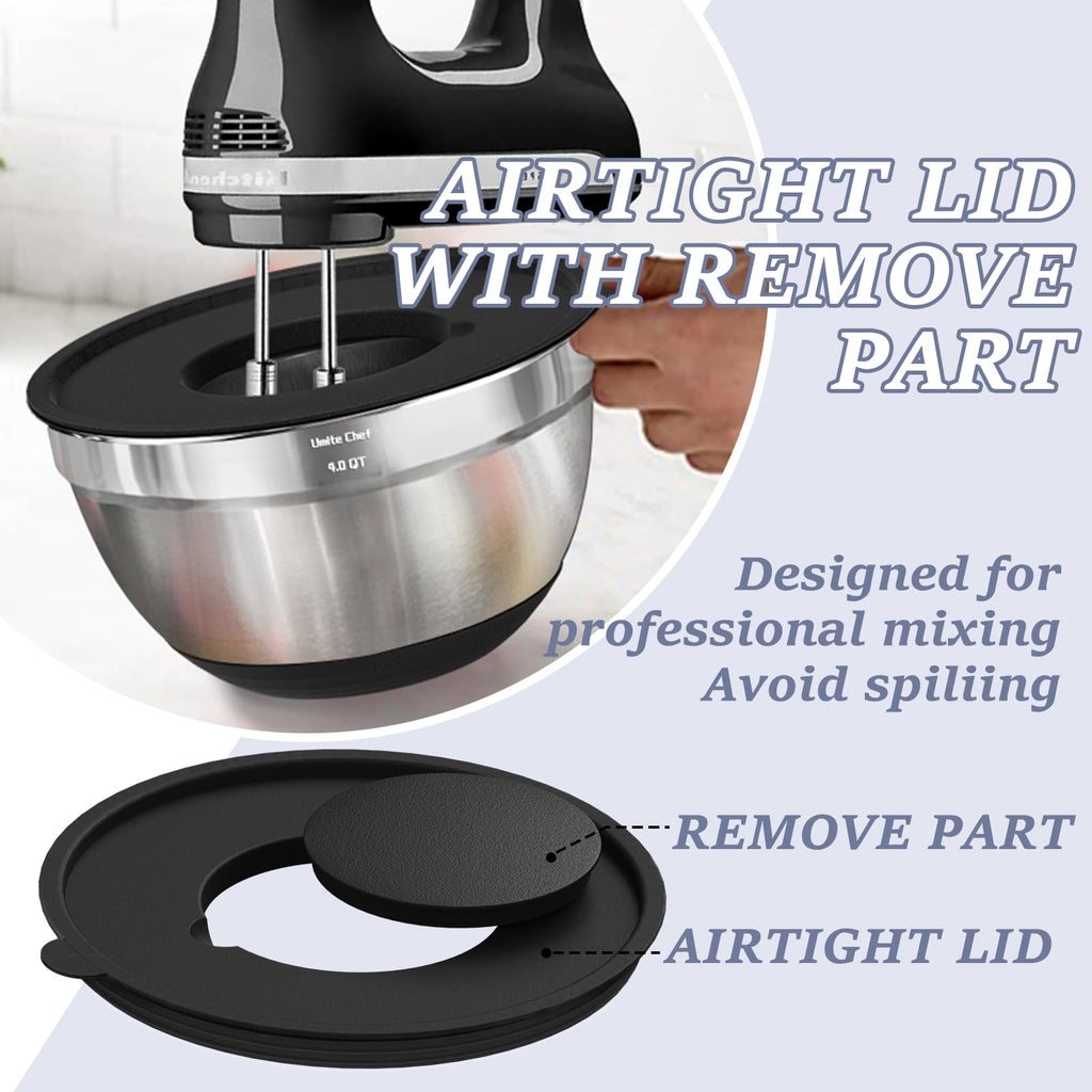 Umite Chef Mixing Bowls with Airtight Lids Set
