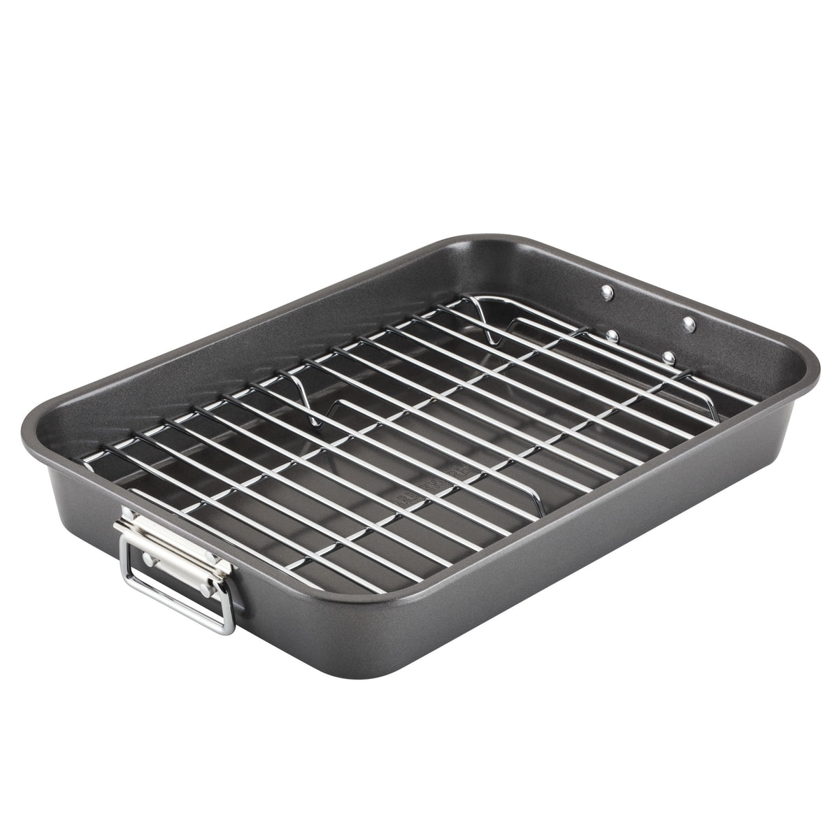 Farberware Nonstick Roasting Pan with Flat Rack, 11 x 15-Inch