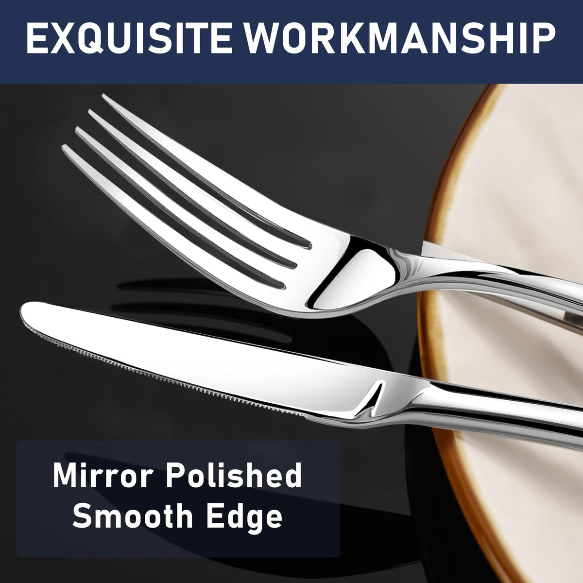 Stainless Steel Silverware & Flatware Utensil Set