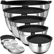 Umite Chef Mixing Bowls with Airtight Lids Set