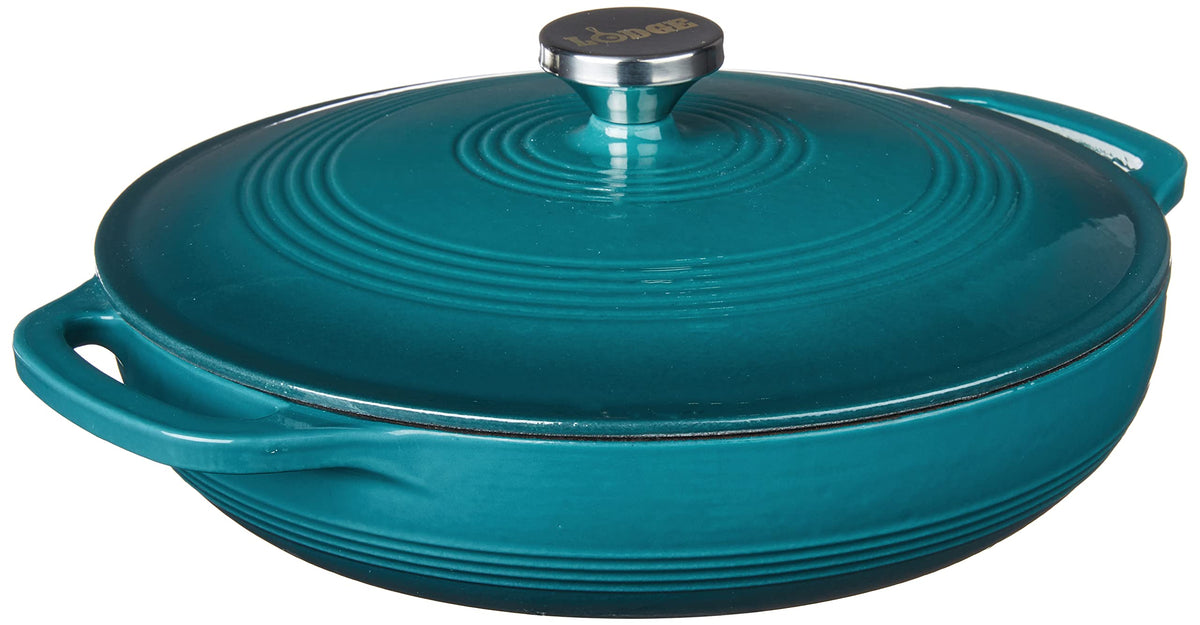 Lodge Oval Cast Iron Casserole Dish for Oven Cooking