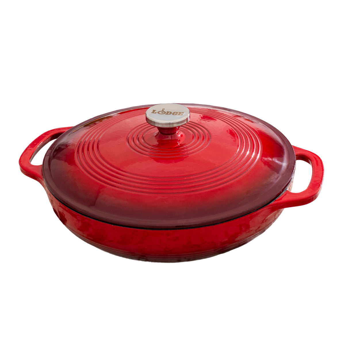 Lodge Oval Cast Iron Casserole Dish for Oven Cooking