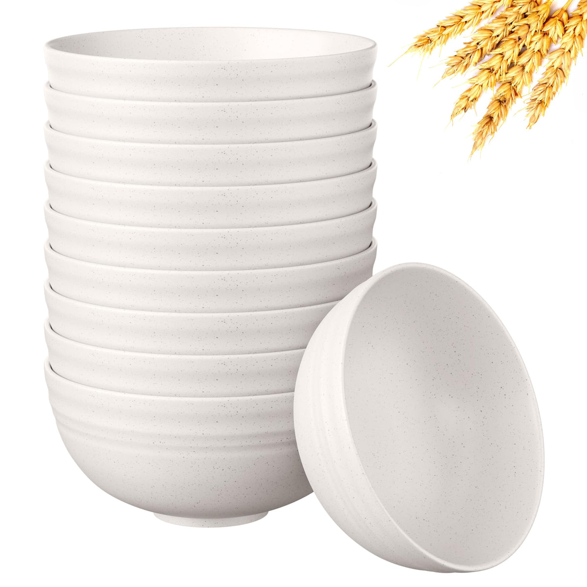 Quatish Unbreakable Wheat Straw Cereal Bowls Set
