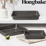 HONGBAKE Deep Nonstick Baking Pan Set for Oven Cooking