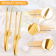 Patelai Stainless Steel Korean BBQ Tongs with Stand