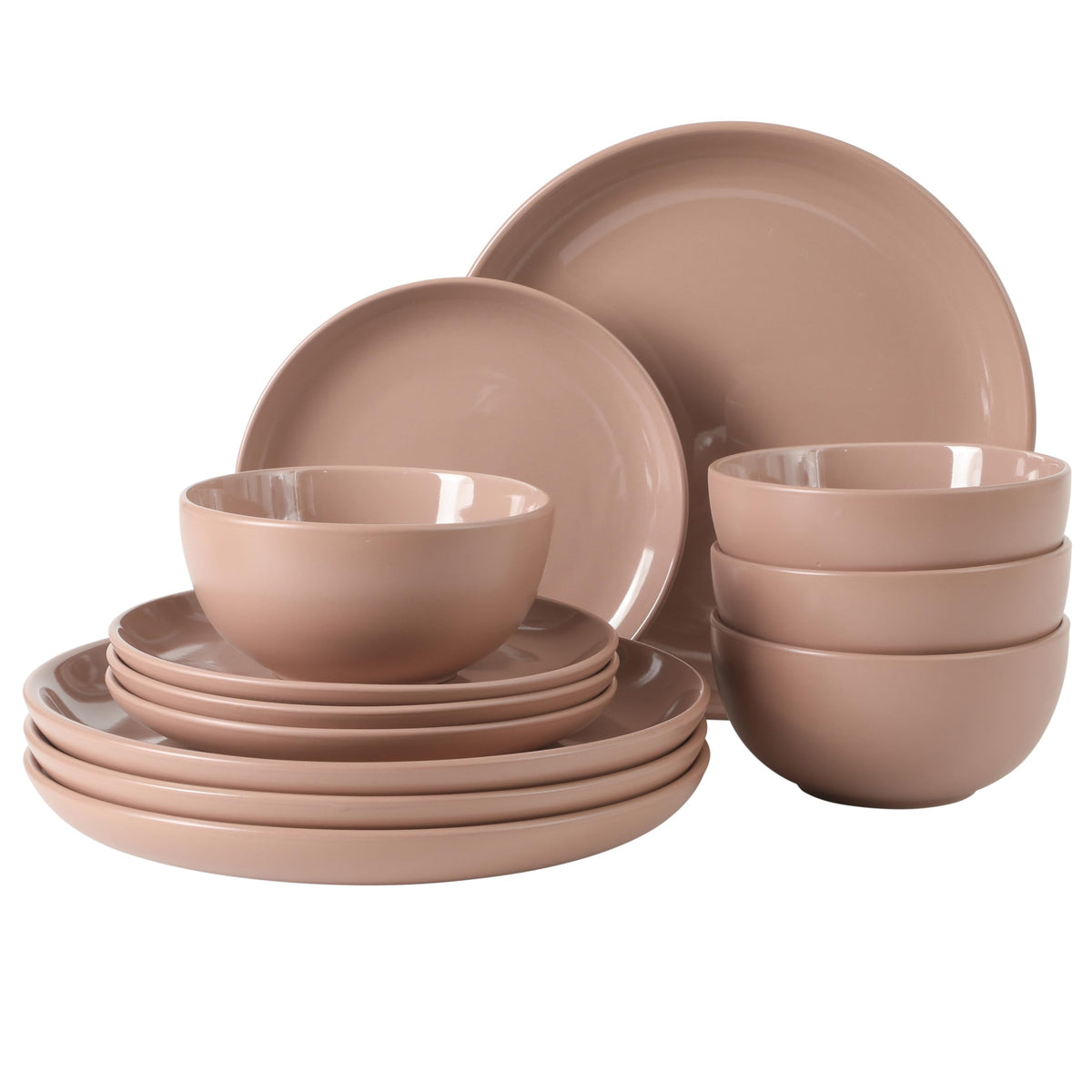 Gibson Home 12-Piece Plates & Bowls Dinnerware Set for 4
