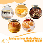 tutikuki Nonstick Round Cake Pan with 100 Parchment Liners