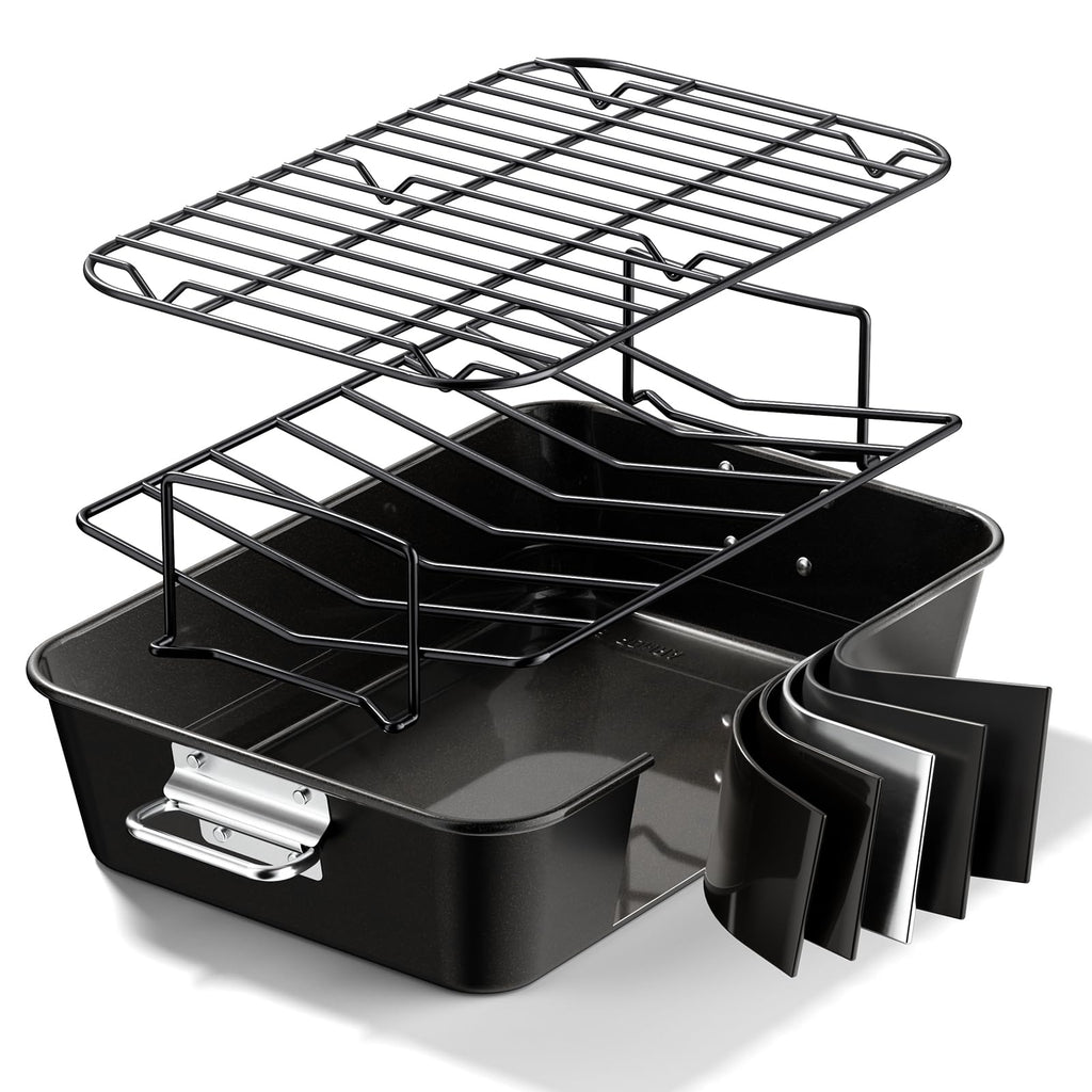 Armorbear Turkey Roasting Pan with Rack for Oven Cooking
