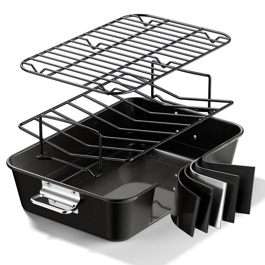 Armorbear Turkey Roasting Pan with Rack for Oven Cooking