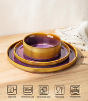 TheTerra Ceramic Dinnerware Plates & Bowls Set
