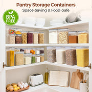 ComSaf Airtight Plastic Food Storage Container for Pantry