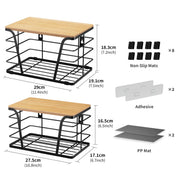 TIDIIABODE Stackable Pantry Storage Bins, 2-Pack