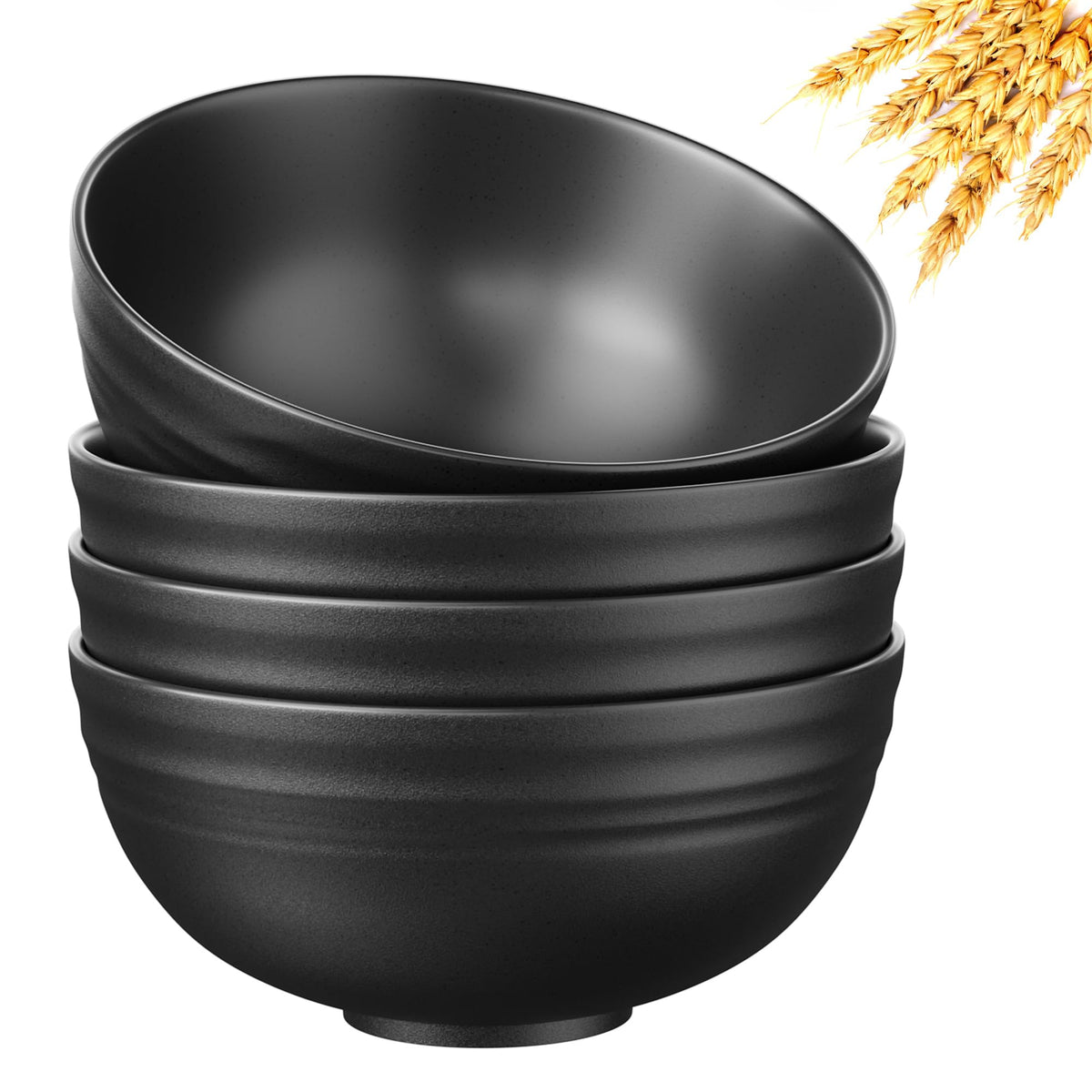 Quatish Unbreakable Wheat Straw Cereal Bowls Set