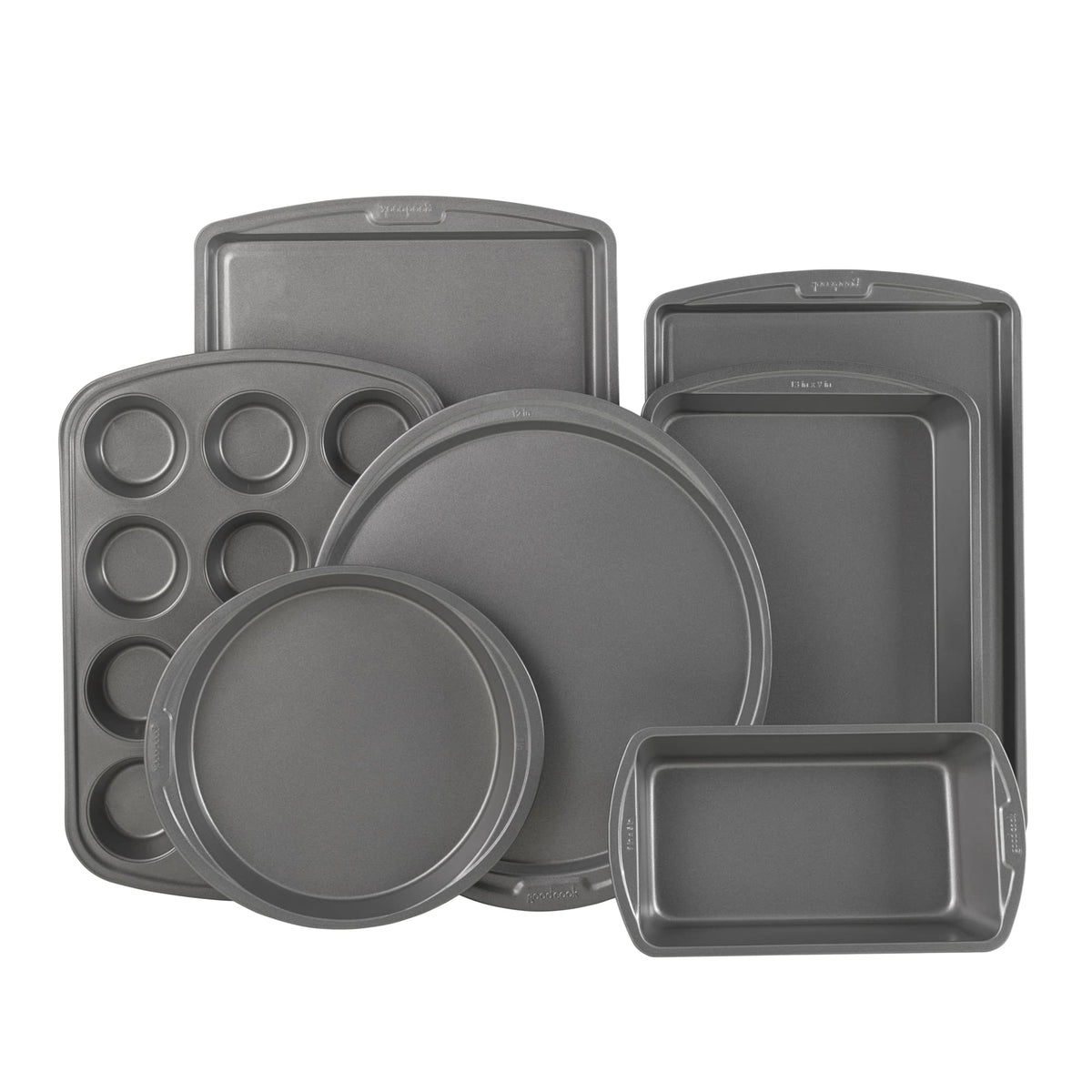 GoodCook 4-Piece Nonstick Steel Toaster Oven Bakeware Set