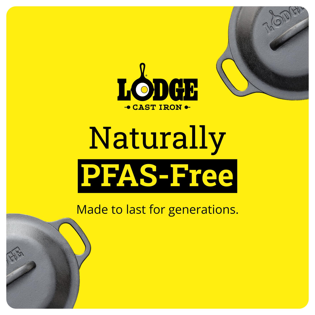 Lodge L1SP3 Cast Iron Serving Pot with Dual Handles