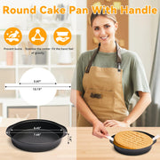 tutikuki Nonstick Round Cake Pan with 100 Parchment Liners