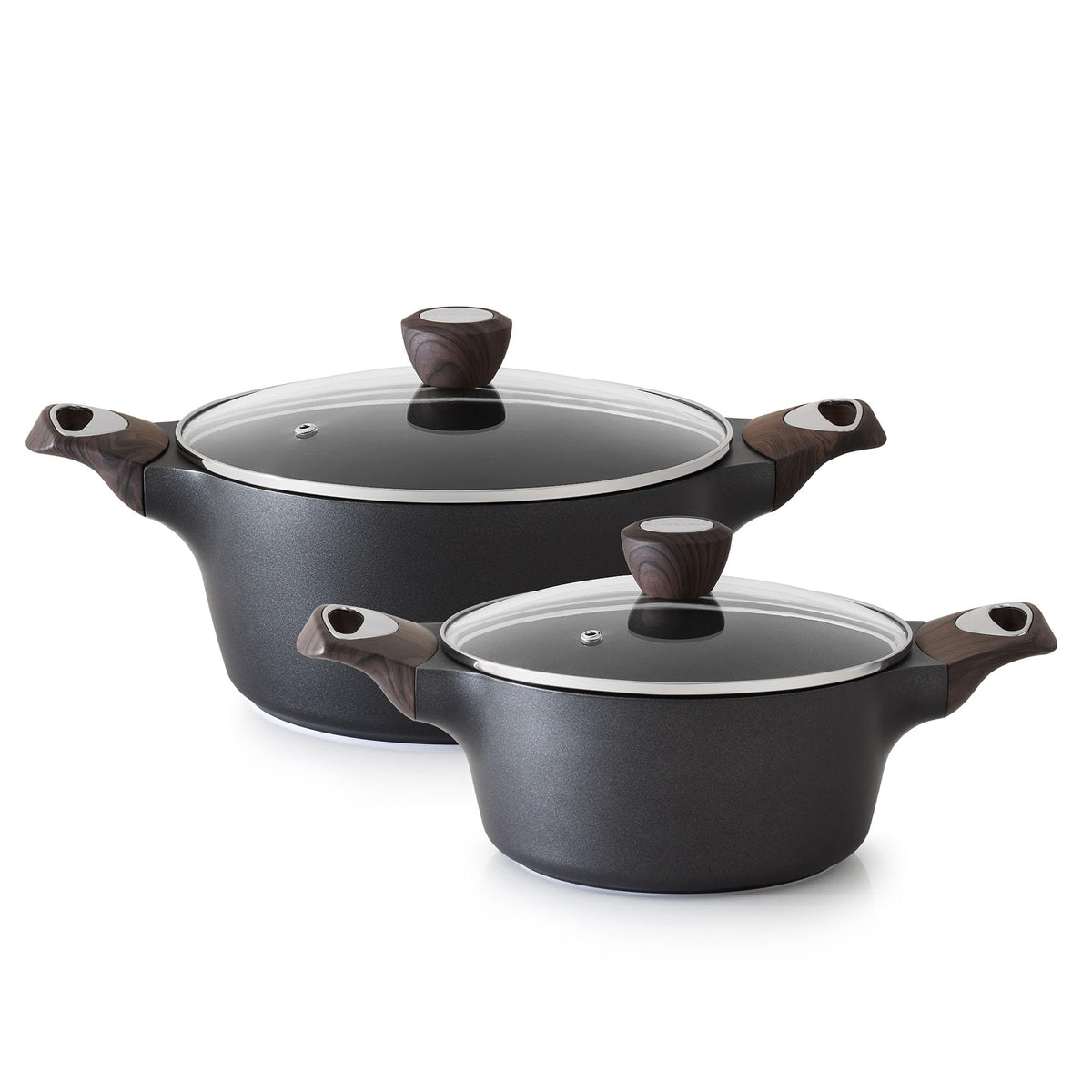 SENSARTE Ceramic Nonstick Stock Pot with Lid for Induction