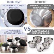 Umite Chef Mixing Bowls with Airtight Lids Set