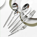 Ballet Hammered 304 Stainless Steel Flatware Set