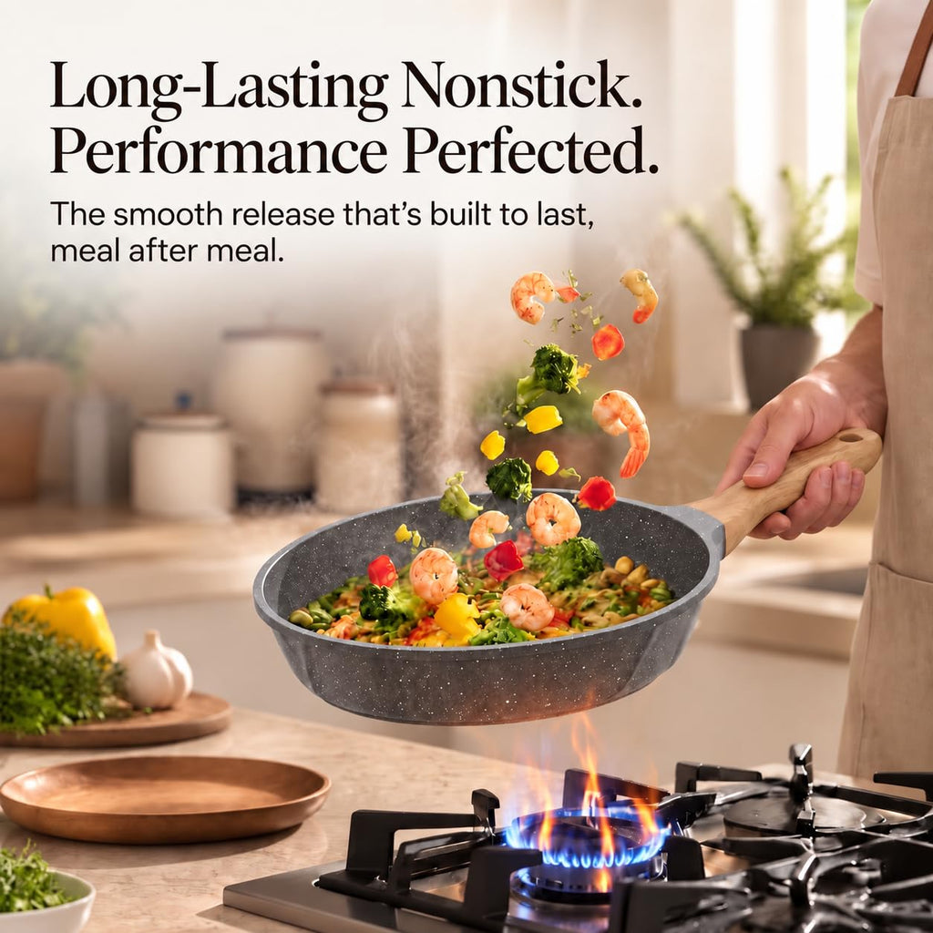 ITSMILLERS Nonstick Deep Frying Pan & Skillet Set