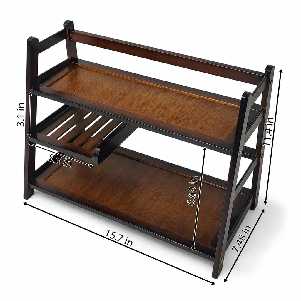 Lnncdsc 3-Tier Matcha & Coffee Bar Organizer Shelf