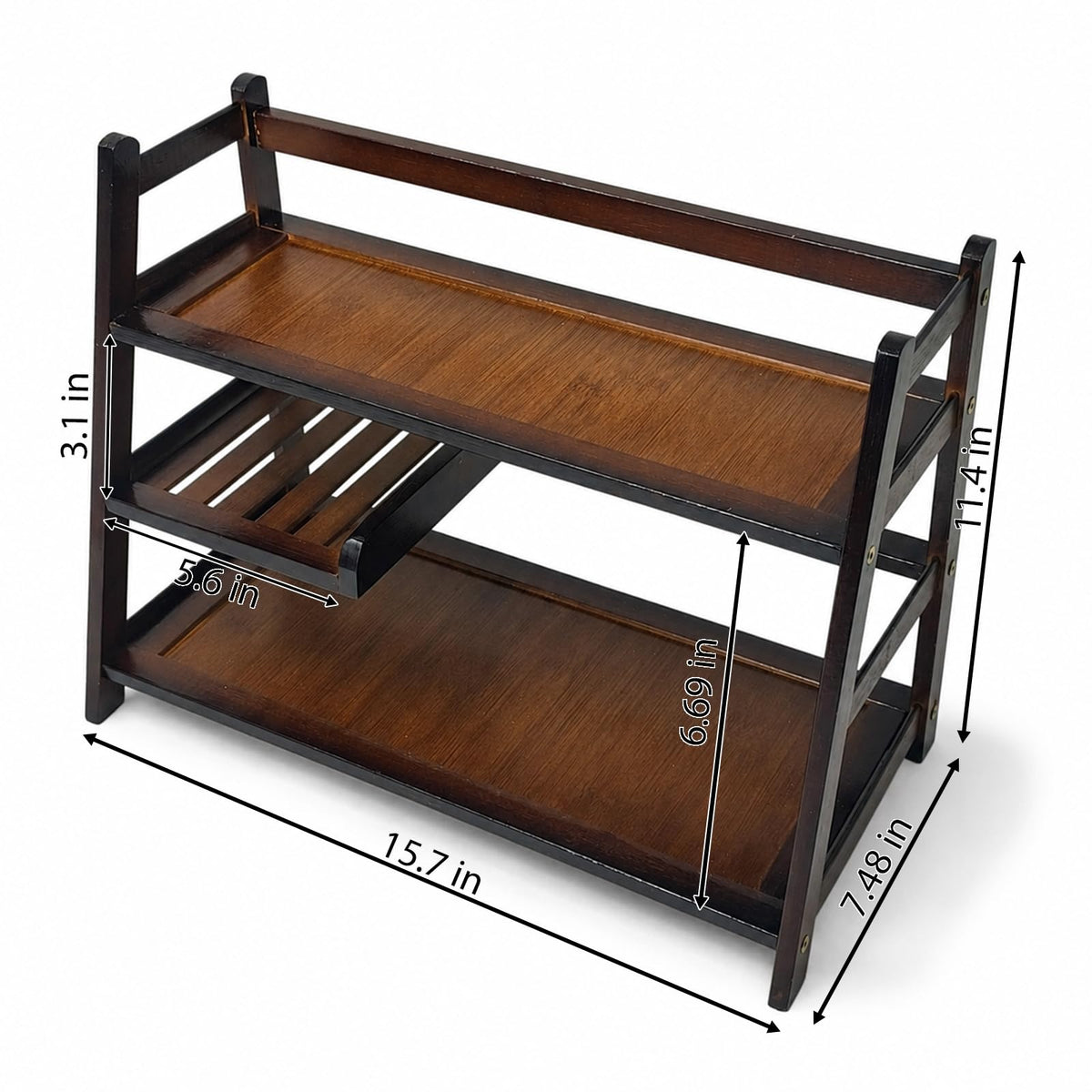 Lnncdsc 3-Tier Matcha & Coffee Bar Organizer Shelf