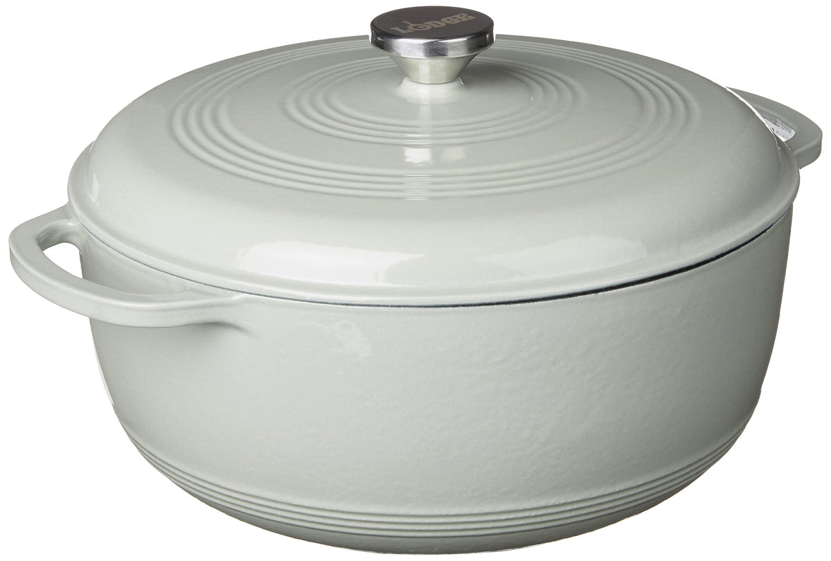 Lodge 7.5-Quart Enameled Cast Iron Dutch Oven with Lid