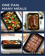 Armorbear Turkey Roasting Pan with Rack for Oven Cooking