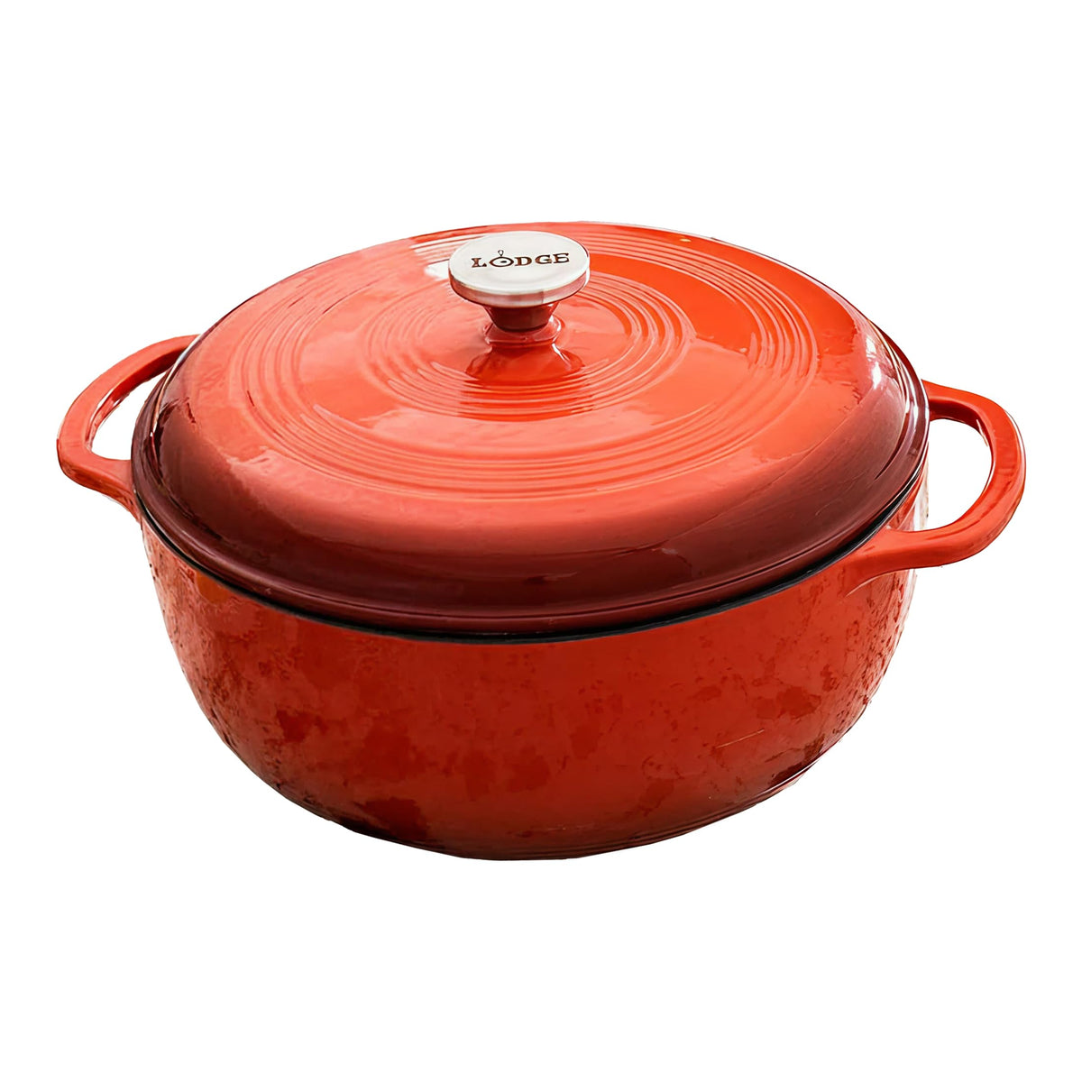 Lodge 7.5-Quart Enameled Cast Iron Dutch Oven with Lid