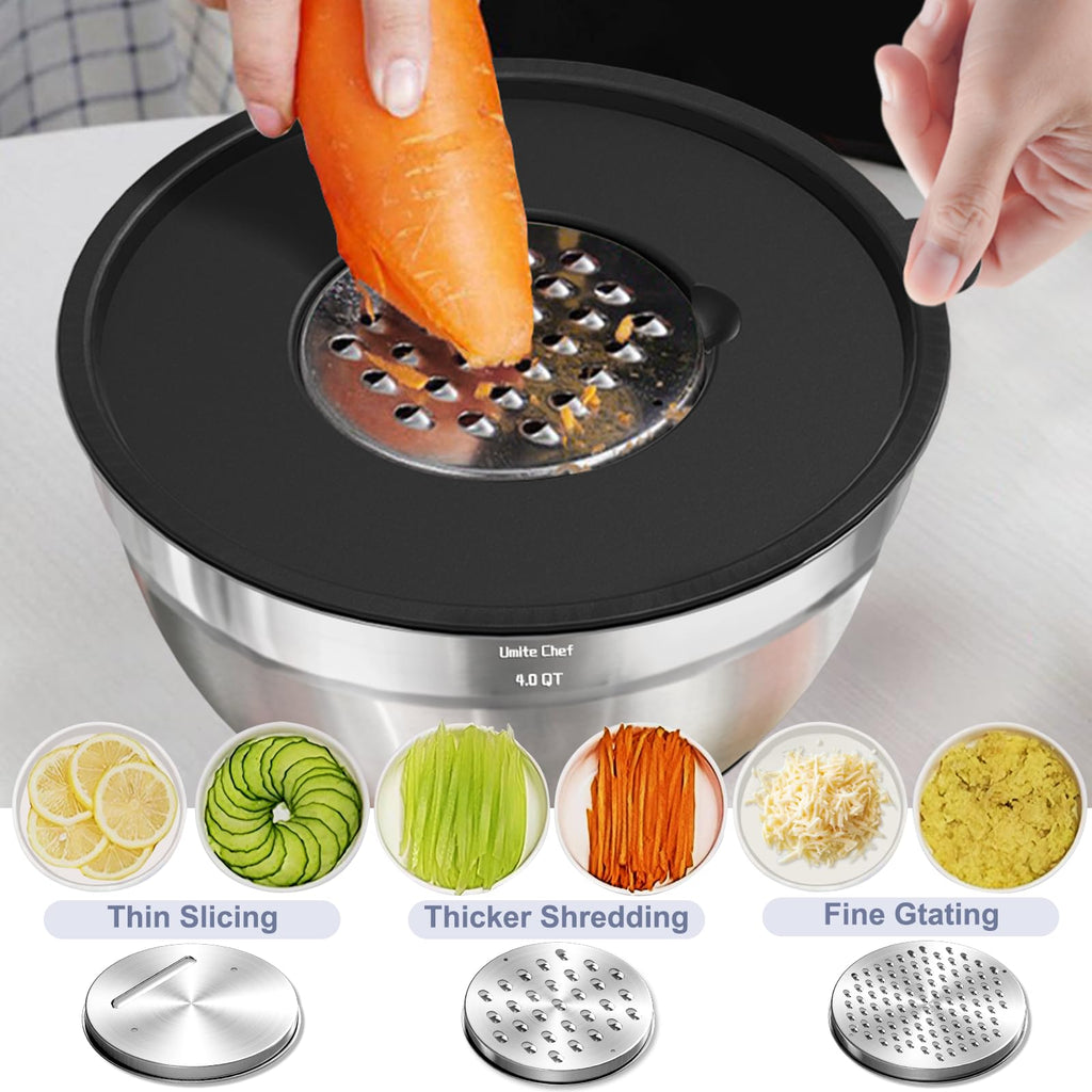 Umite Chef Mixing Bowls with Airtight Lids Set