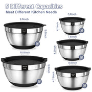 Umite Chef Mixing Bowls with Airtight Lids Set