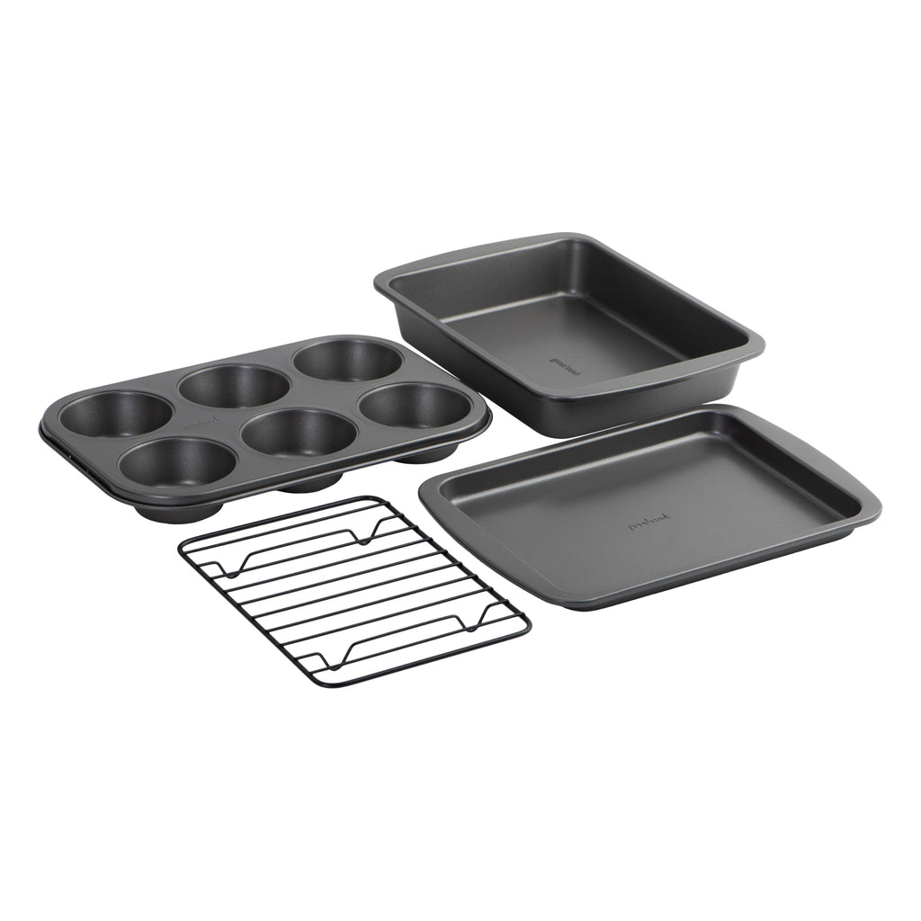 GoodCook 4-Piece Nonstick Steel Toaster Oven Bakeware Set