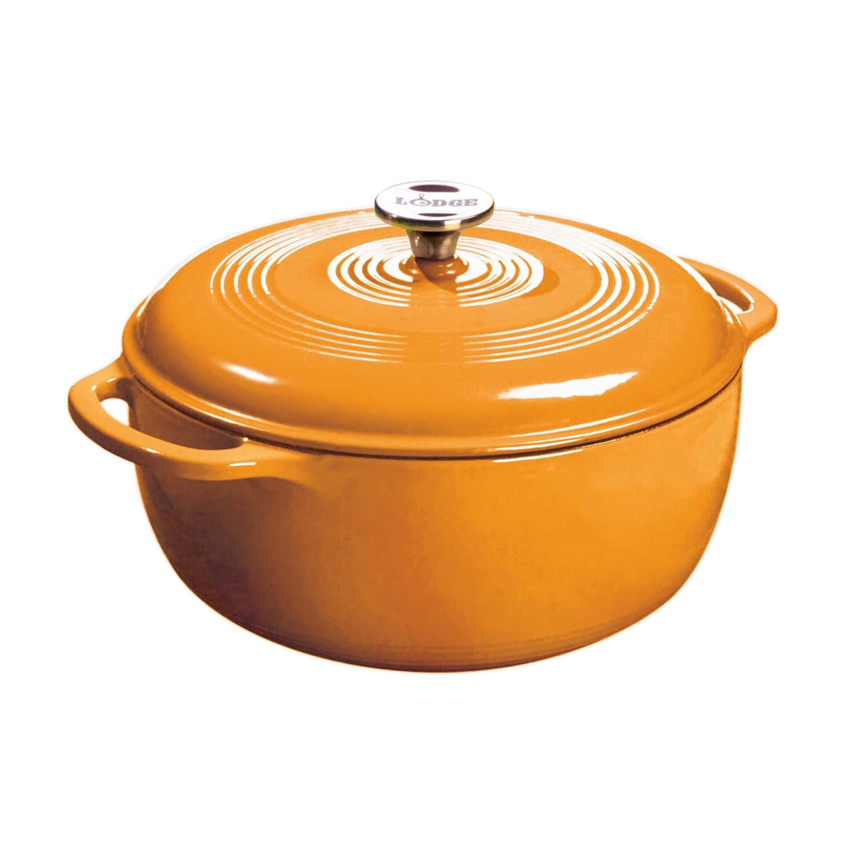 Lodge 7.5-Quart Enameled Cast Iron Dutch Oven with Lid