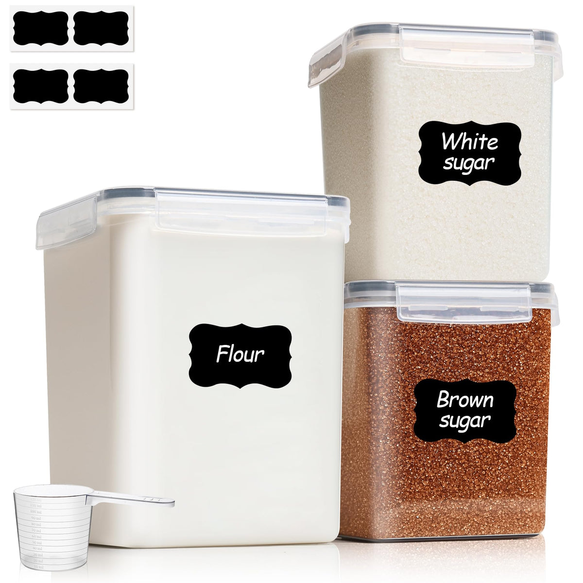 ComSaf Airtight Plastic Food Storage Container for Pantry