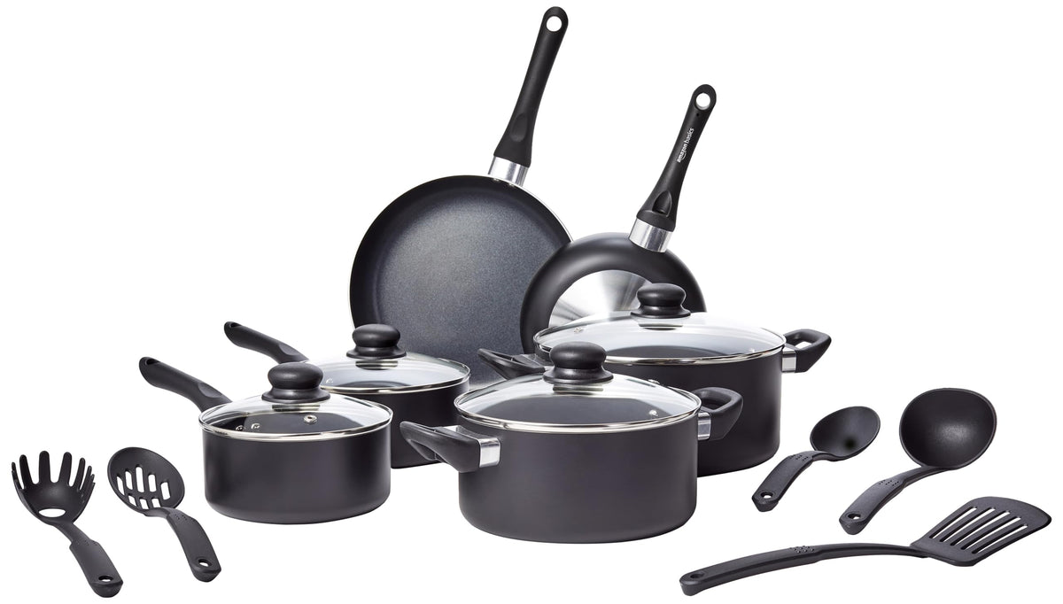 Nonstick Pots & Pans Cookware Set, Dishwasher & Oven Safe