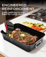 Armorbear Turkey Roasting Pan with Rack for Oven Cooking