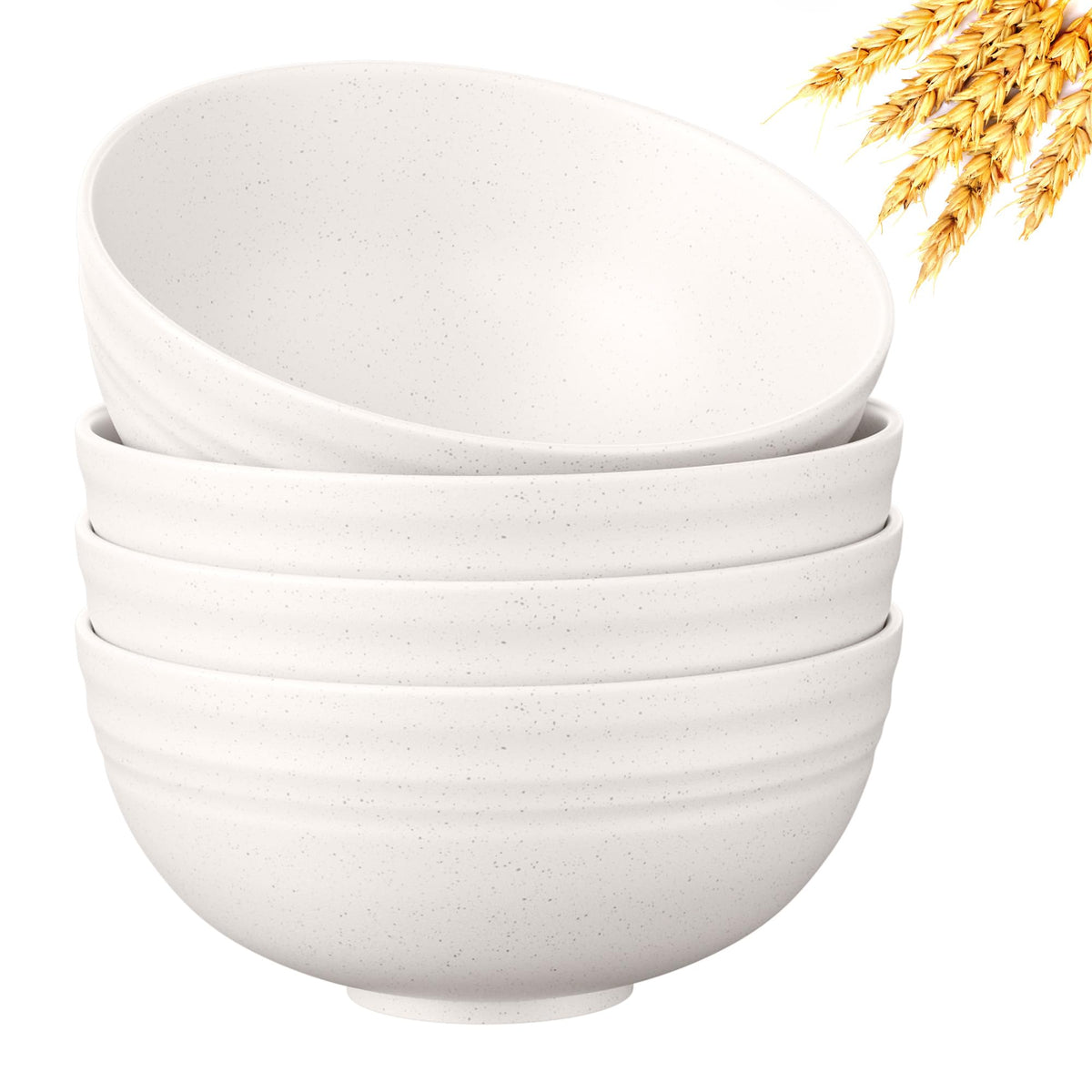 Quatish Unbreakable Wheat Straw Cereal Bowls Set
