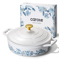 CAROTE Enameled Cast Iron Dutch Oven with Lid, Oven Safe