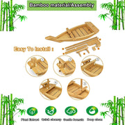 Wooden Sushi Boat Serving Tray for Sashimi & Appetizers