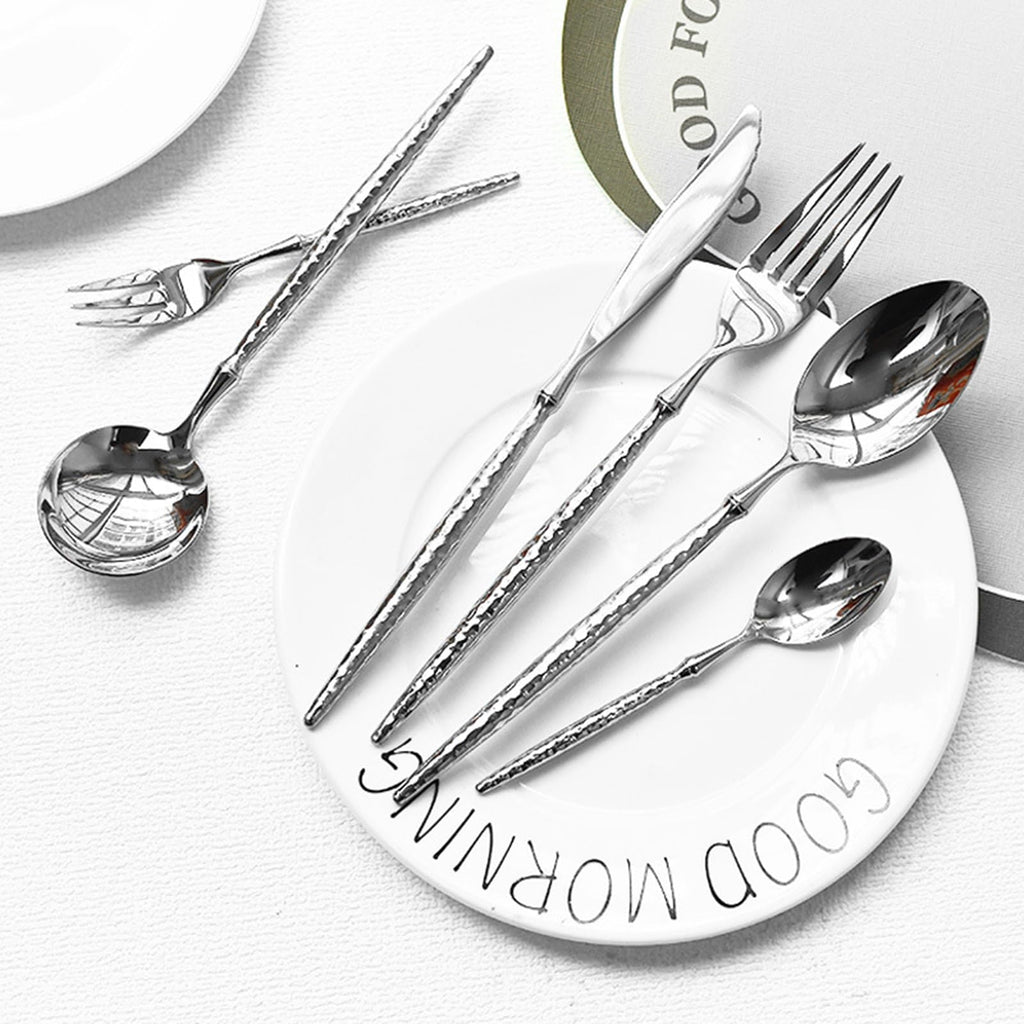 Ballet Hammered 304 Stainless Steel Flatware Set