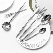 Ballet Hammered 304 Stainless Steel Flatware Set