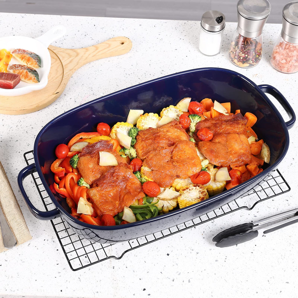 6-Quart Ceramic Rectangular Baking Dish, 16 x 11-Inch