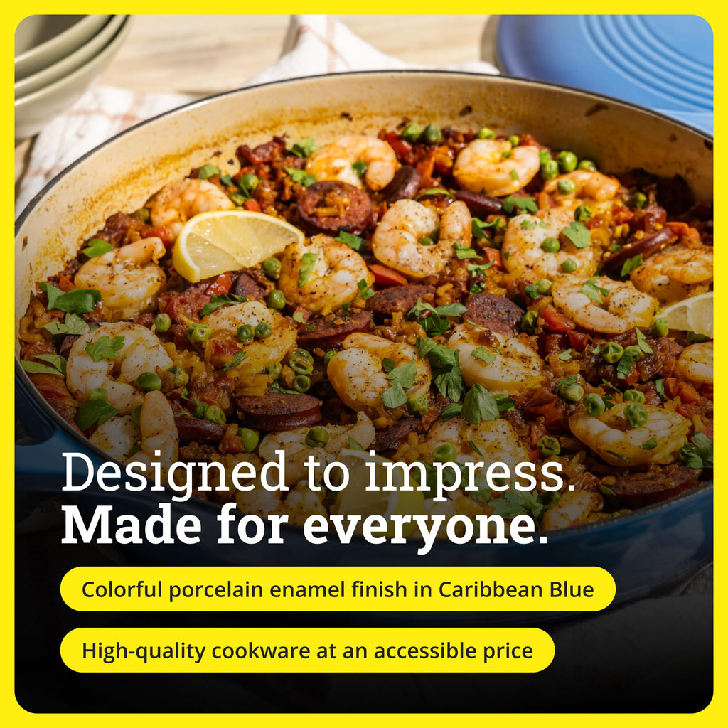 Lodge Oval Cast Iron Casserole Dish for Oven Cooking